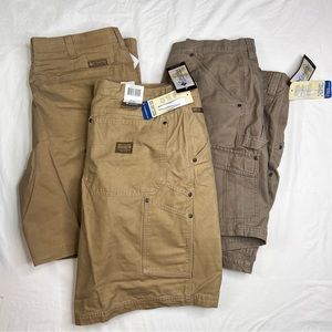 Columbia 3 ROC Chino Khaki Shorts Sz 42/ Ins 9 NWT Rugged Zip Pockets L020224